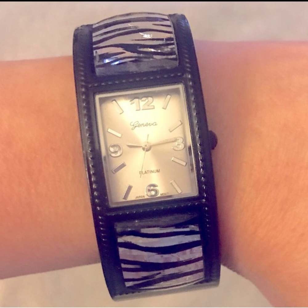 VINTAGE Geneva Platinum Cuff Watch